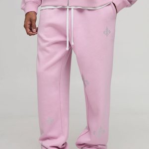 Baggy Fit Man Rhinestone Joggers
