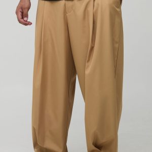 Plus Pleat Front Balloon Fit Trousers