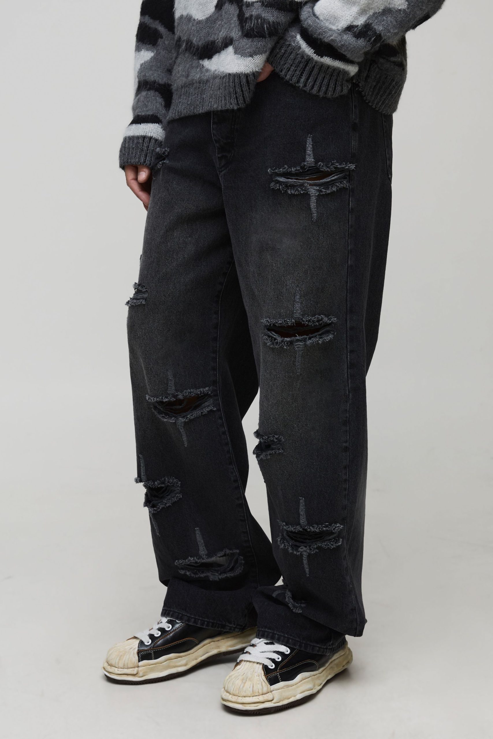Tall Rigid Star Distressed Relaxed Fit Jeans
