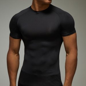 Man Active Lightweight Essentials Gym Muscle Fit Raglan T-shirt