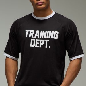 Training Dept Oversized Boxy Raglan Ringer T-shirt
