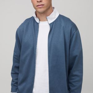Regular Premium Interlock Funnel Neck Track Top