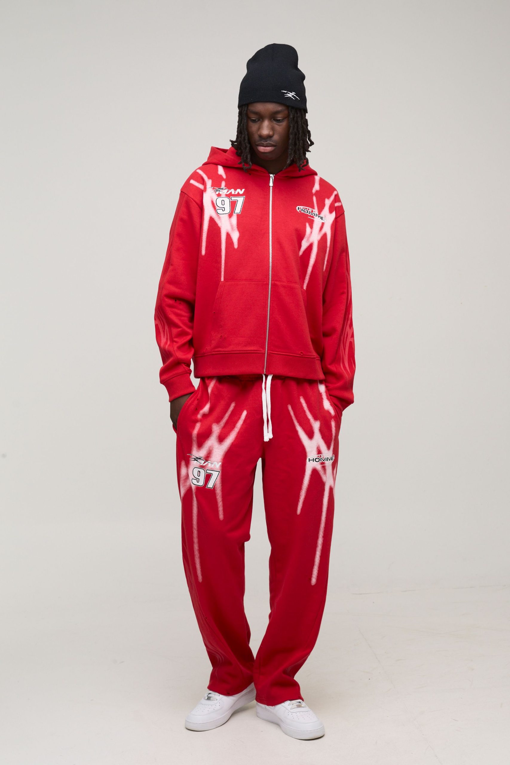 Baggy Fit MAN Sport Distressed Jogger - Image 4
