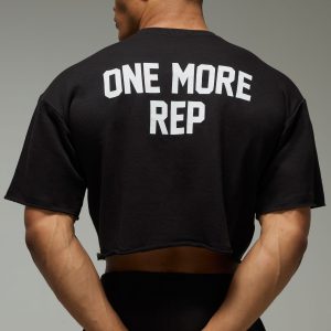 One More Rep Short Cropped Sleeve Sweat