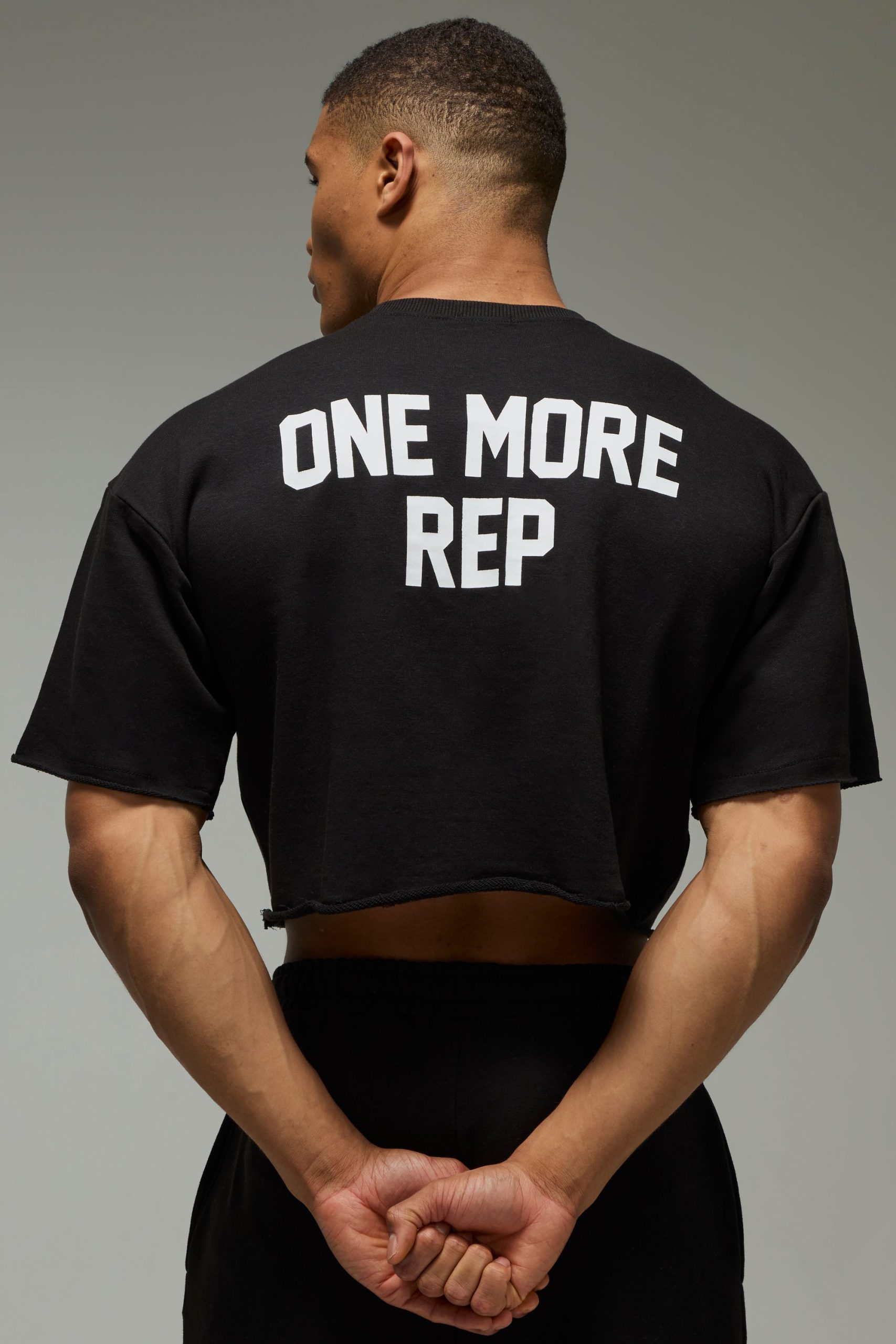 One More Rep Short Cropped Sleeve Sweat