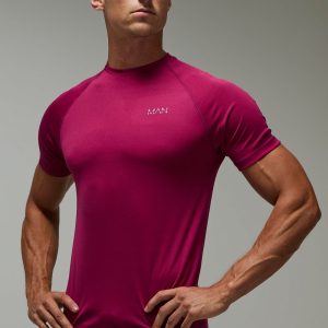 Man Active Running Muscle Fit Mesh T-shirt