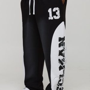 Plus Baggy Panel Spray Wash 13 Print Joggers