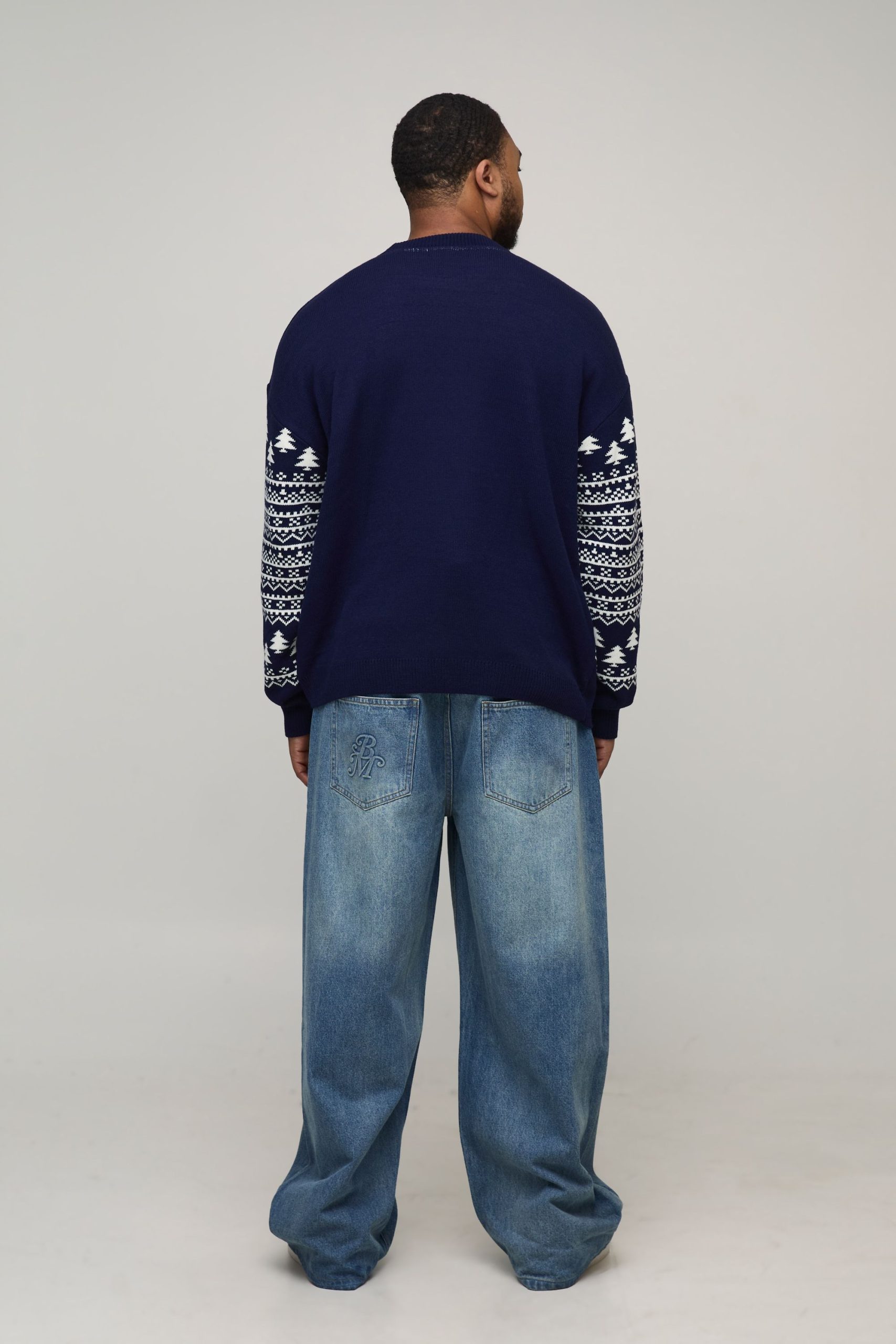 Plus Tree Rex Relaxed Christmas Jumper - Image 2