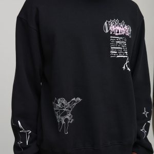 Tall Oversized Boxy Renaissance Print Sweatshirt