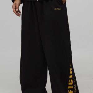 Extreme Wide Leg Official Gusset Slogan Jogger