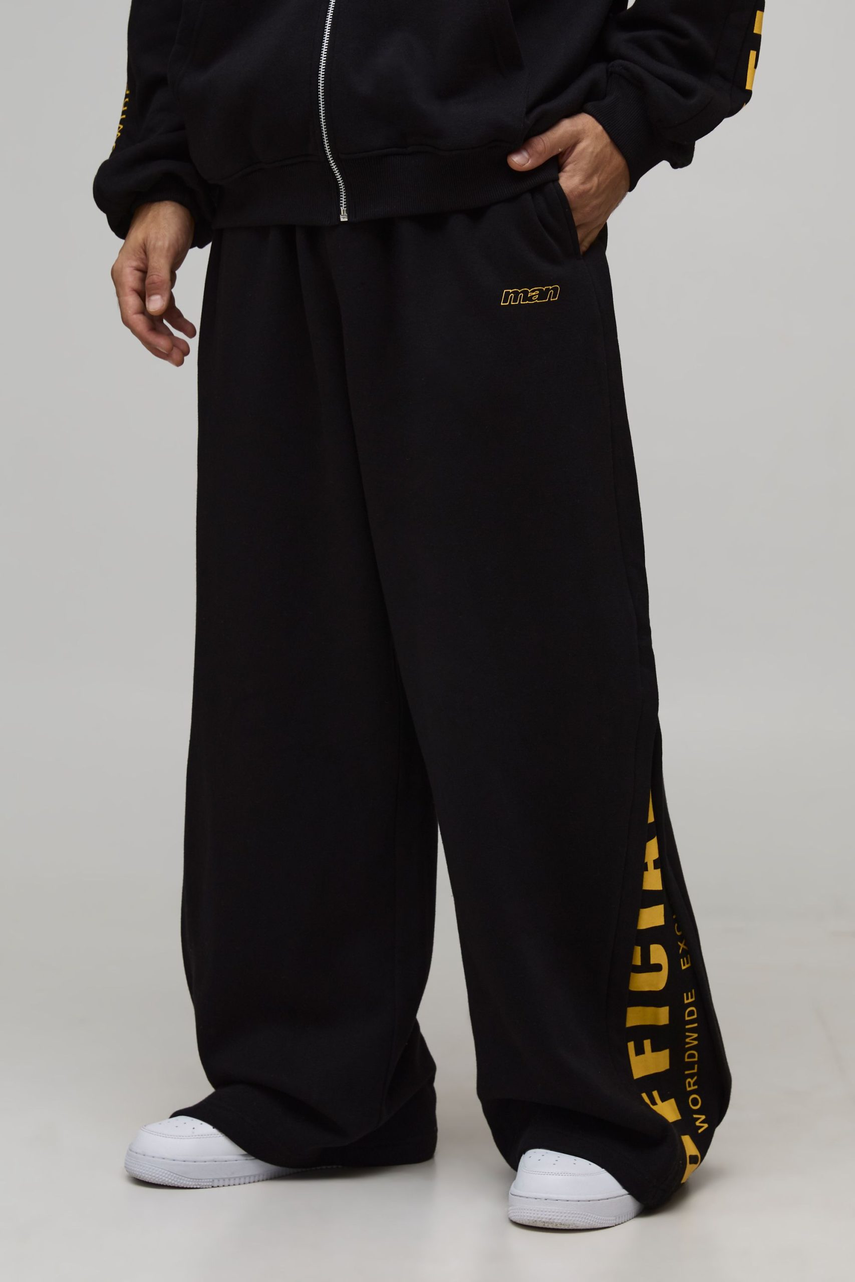 Extreme Wide Leg Official Gusset Slogan Jogger