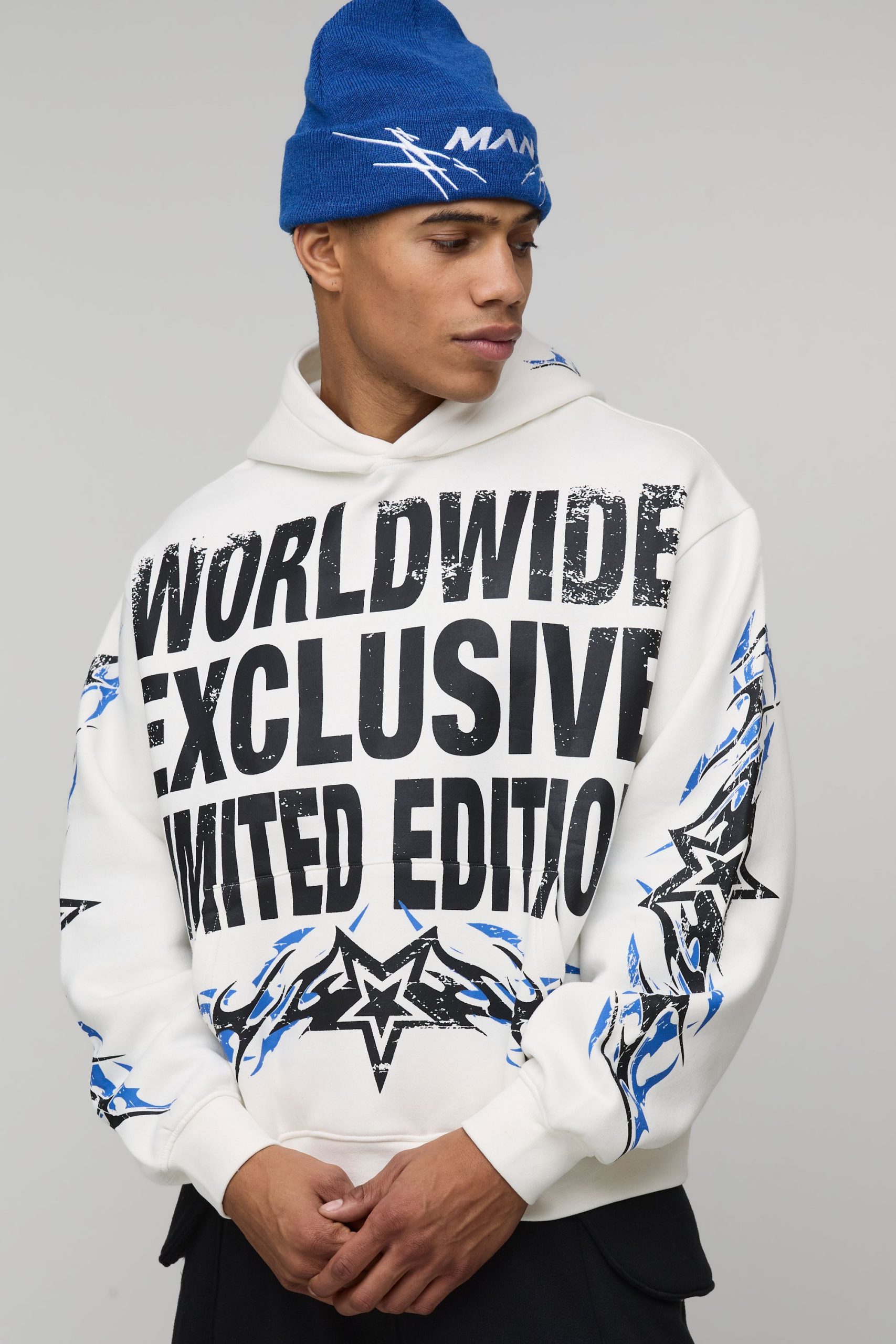 Oversized Boxy Worldwide Exclusive Flame Hoodie