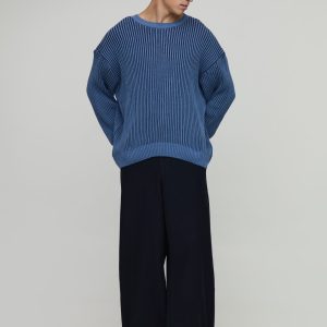 Relaxed Ribbed Knitted Jumper