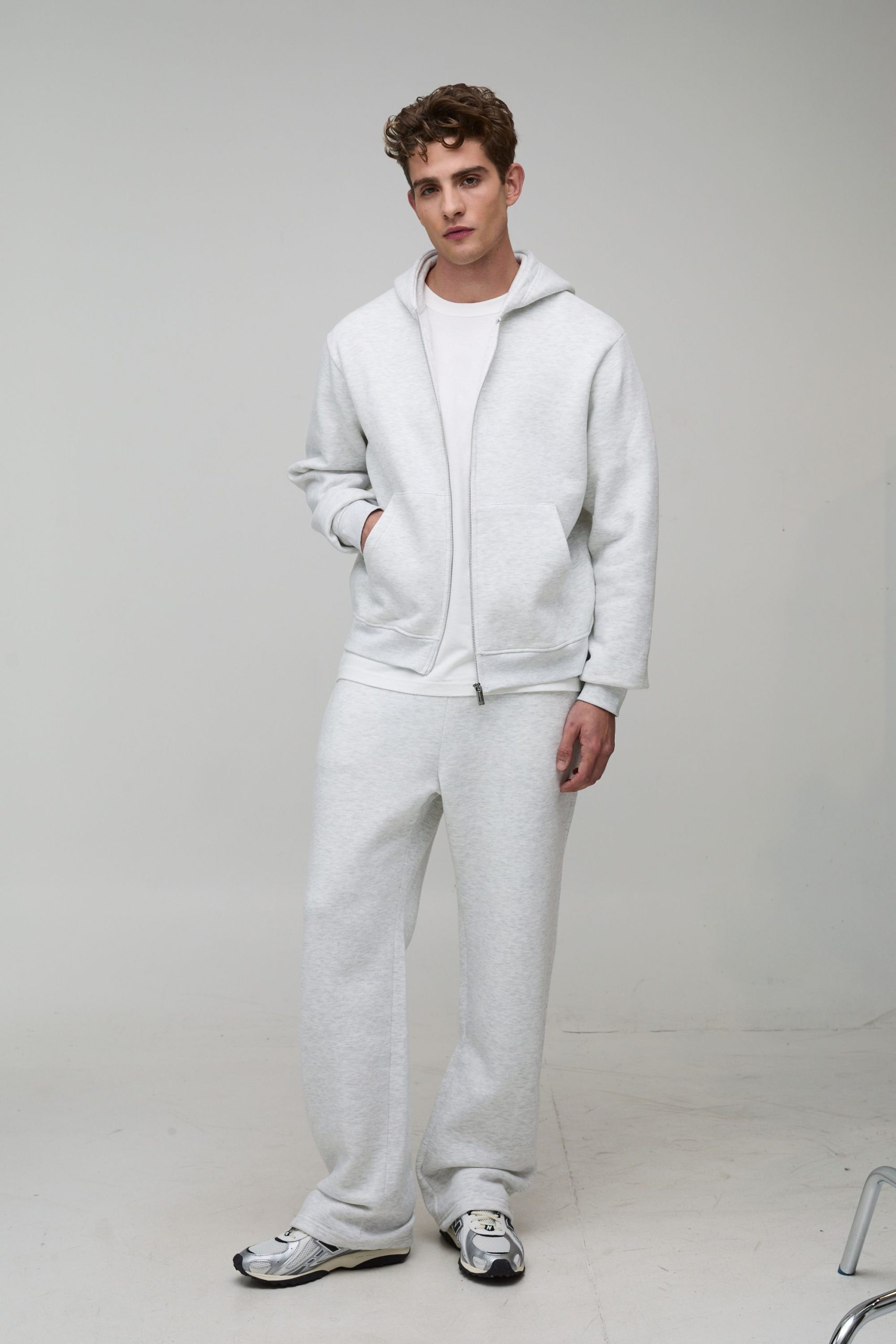 Basic Boxy Zip Through Hoodie - Image 4