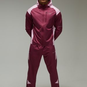 Man Active Colour Block Stretch Woven Regular Fit Tracksuit