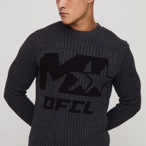 M Star Muscle Fit Ribbed Knitted Jumper