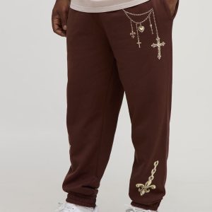 Plus Regular Fit Chain Print Jogger