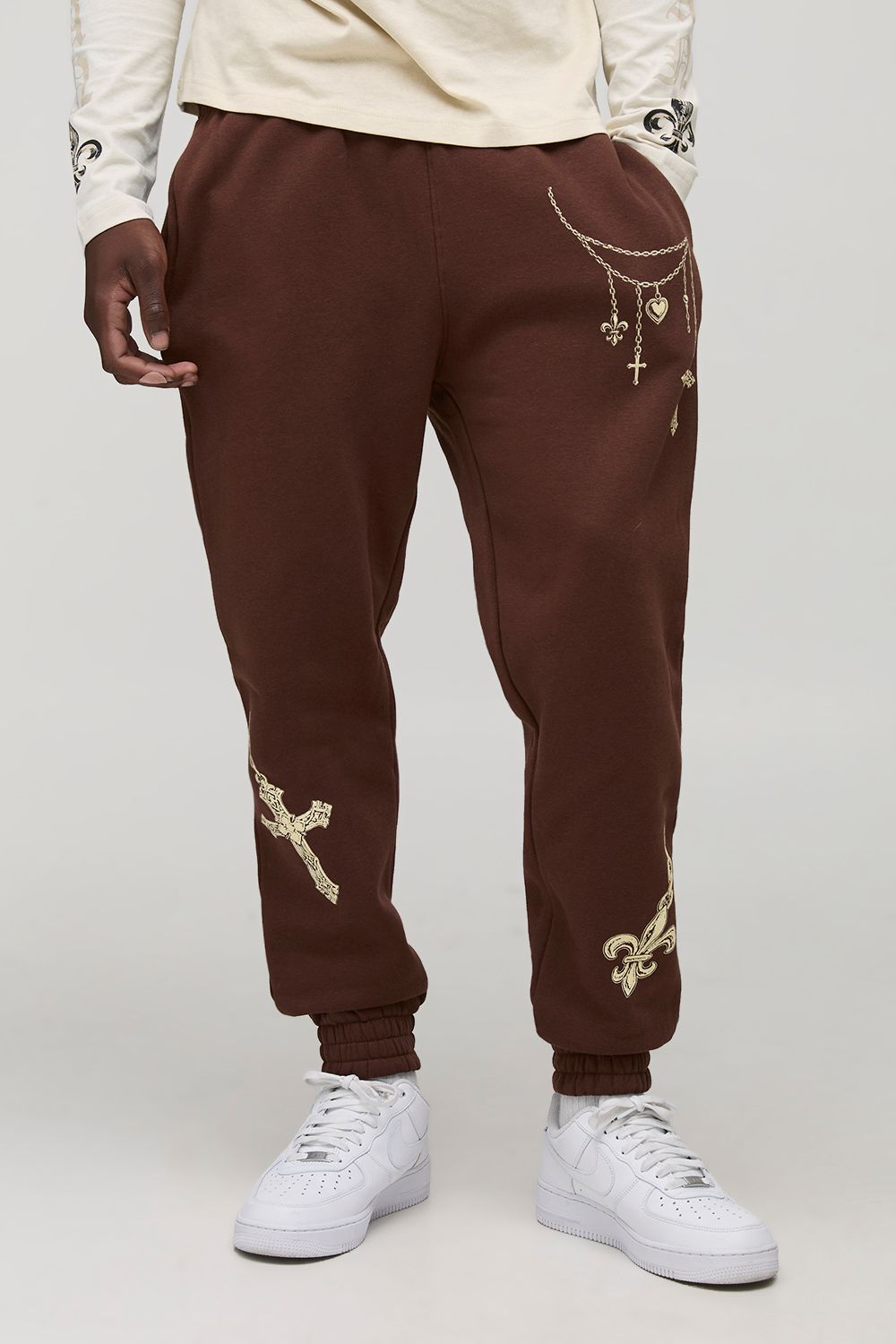 Tall Regular Fit Chain Print Jogger