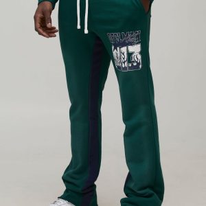OFCL MAN Spray Wash Stacked Flared Joggers