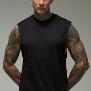 Tall Man Active Gym Cotton Drop Armhole Regular Fit Tank