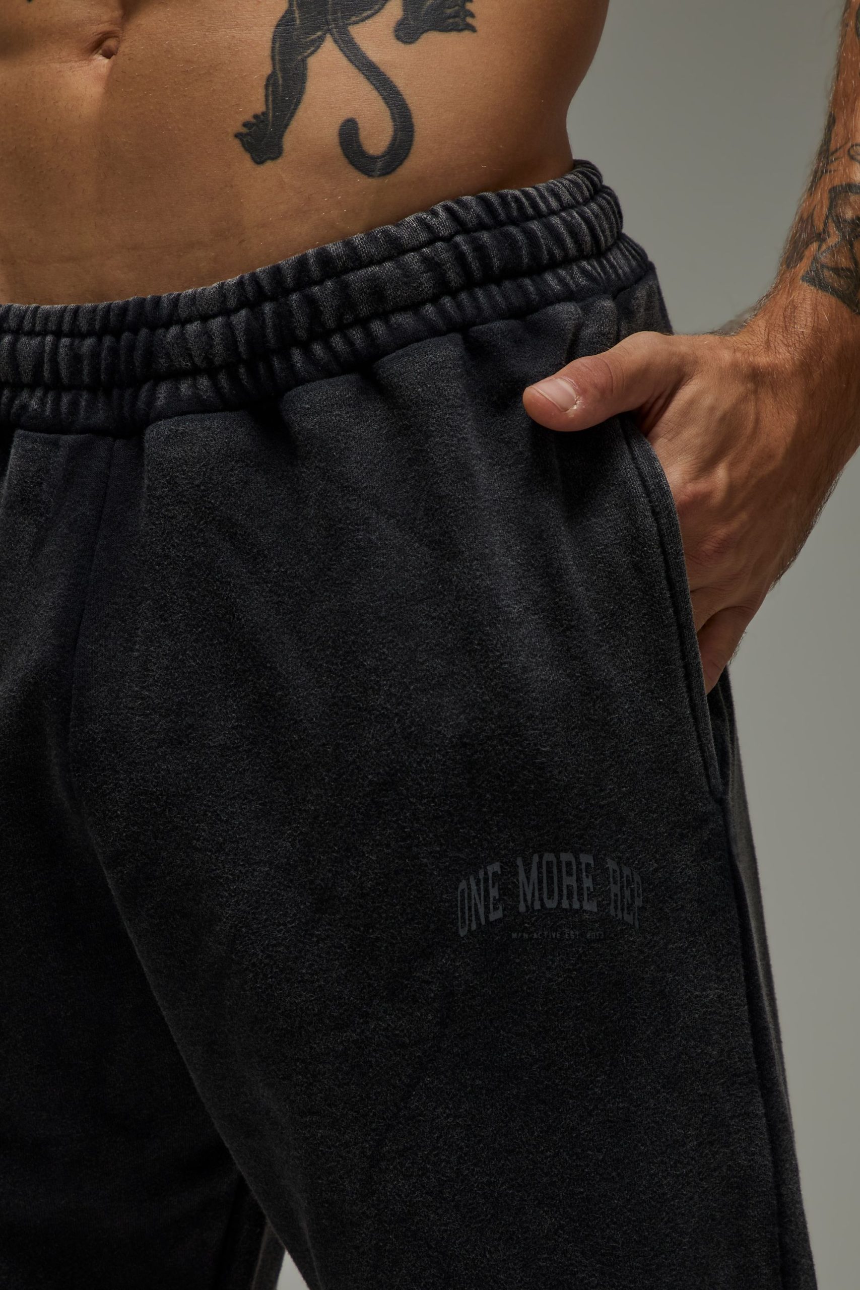 One More Rep Washed Straight Leg Jogger - Image 3