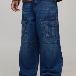 Super Baggy Cargo Pocket Denim Jeans