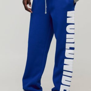 Straight Fit Worldwide Applique Jogger