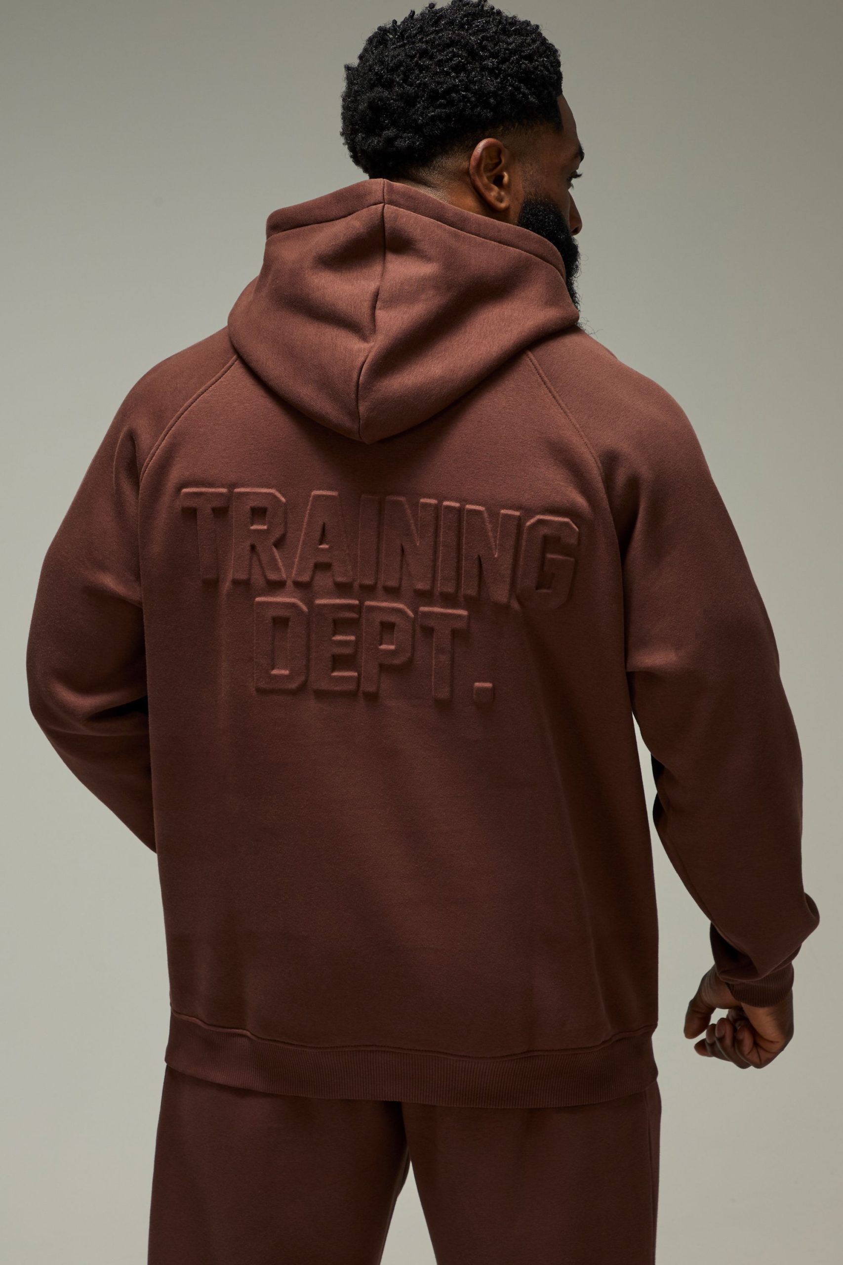 Training Dept Oversized Embossed Hoodie