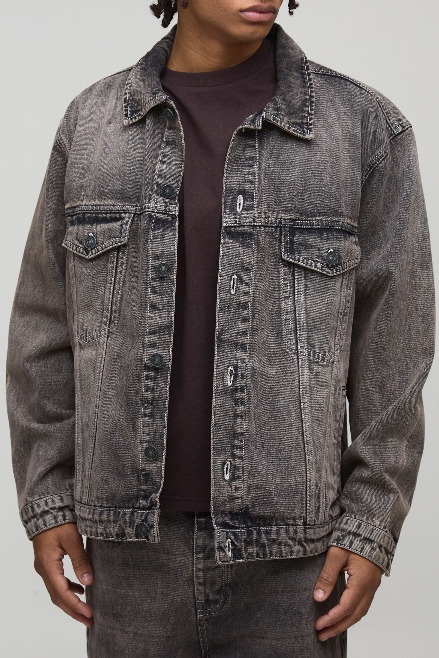 Regular Fit Washed Denim Jacket