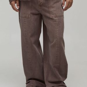 Relaxed Fit Washed Jeans