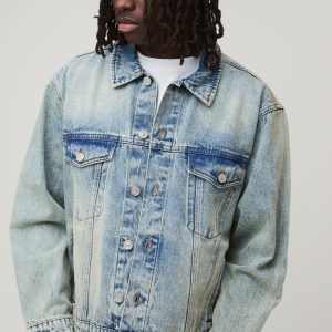 Regular Fit Washed Denim Jacket