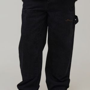 Relaxed Fit Embroidered Carpenter Jeans