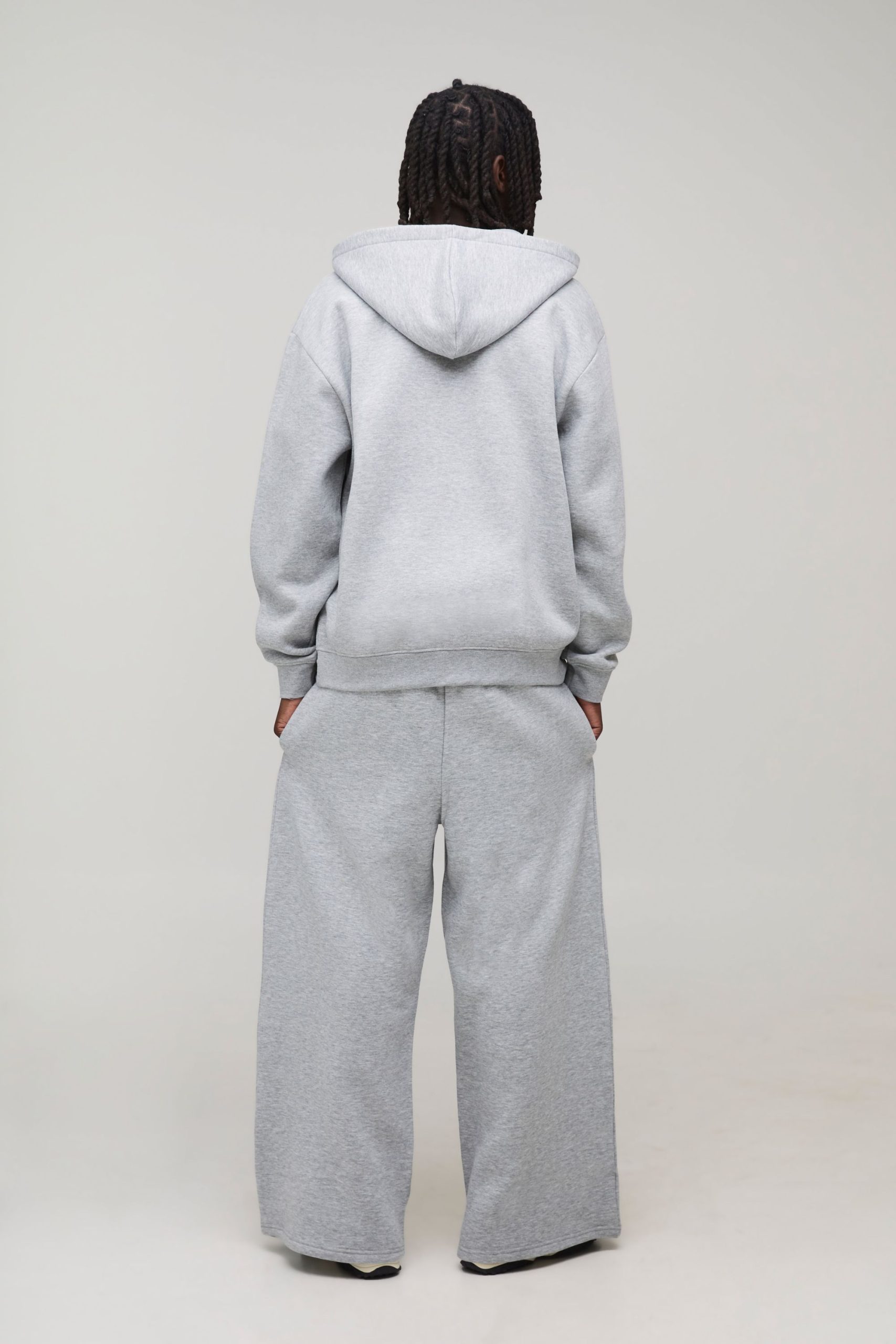 Basic Oversized Zip Through Hoodie - Image 2