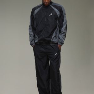 Funnel Neck Track Jacket & Relaxed Jogger Nylon Tracksuit