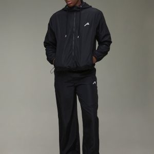 Regular Hooded Jacket & Relaxed Jogger Nylon Tracksuit