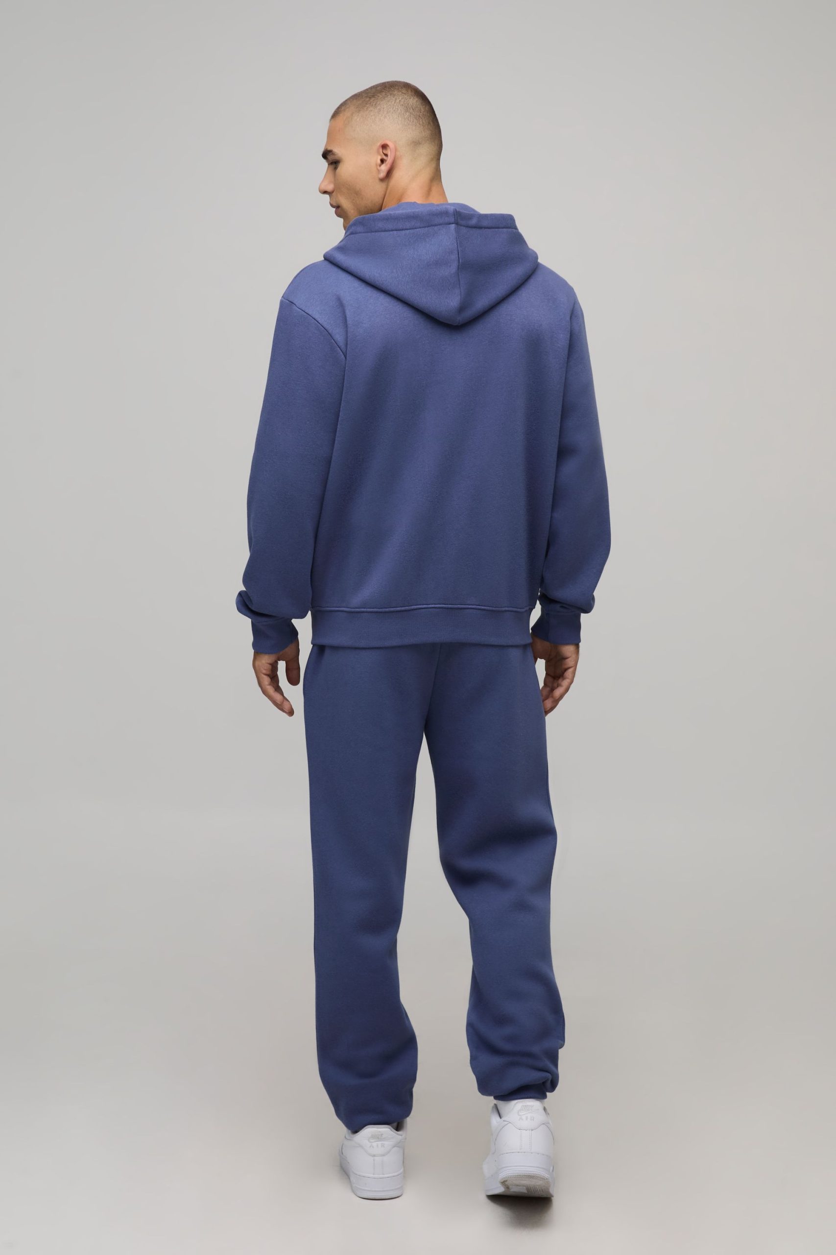 Basic Regular Fit Zip Through Hoodie - Image 2