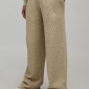 Relaxed Knitted Embroidered Jogger