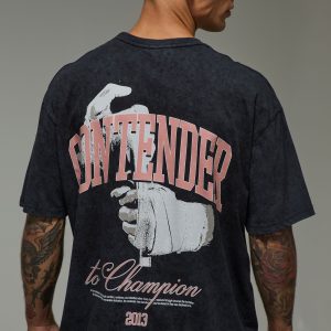 MAN Active Boxing Washed Oversized T-Shirt