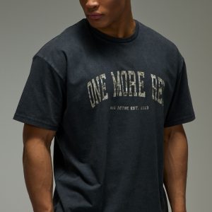 One More Rep Camo Washed Oversized T-Shirt