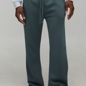 Baggy Flared Fit Split Hem Joggers