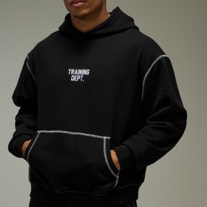 Training Dept Oversized Contrast Stitch Hoodie