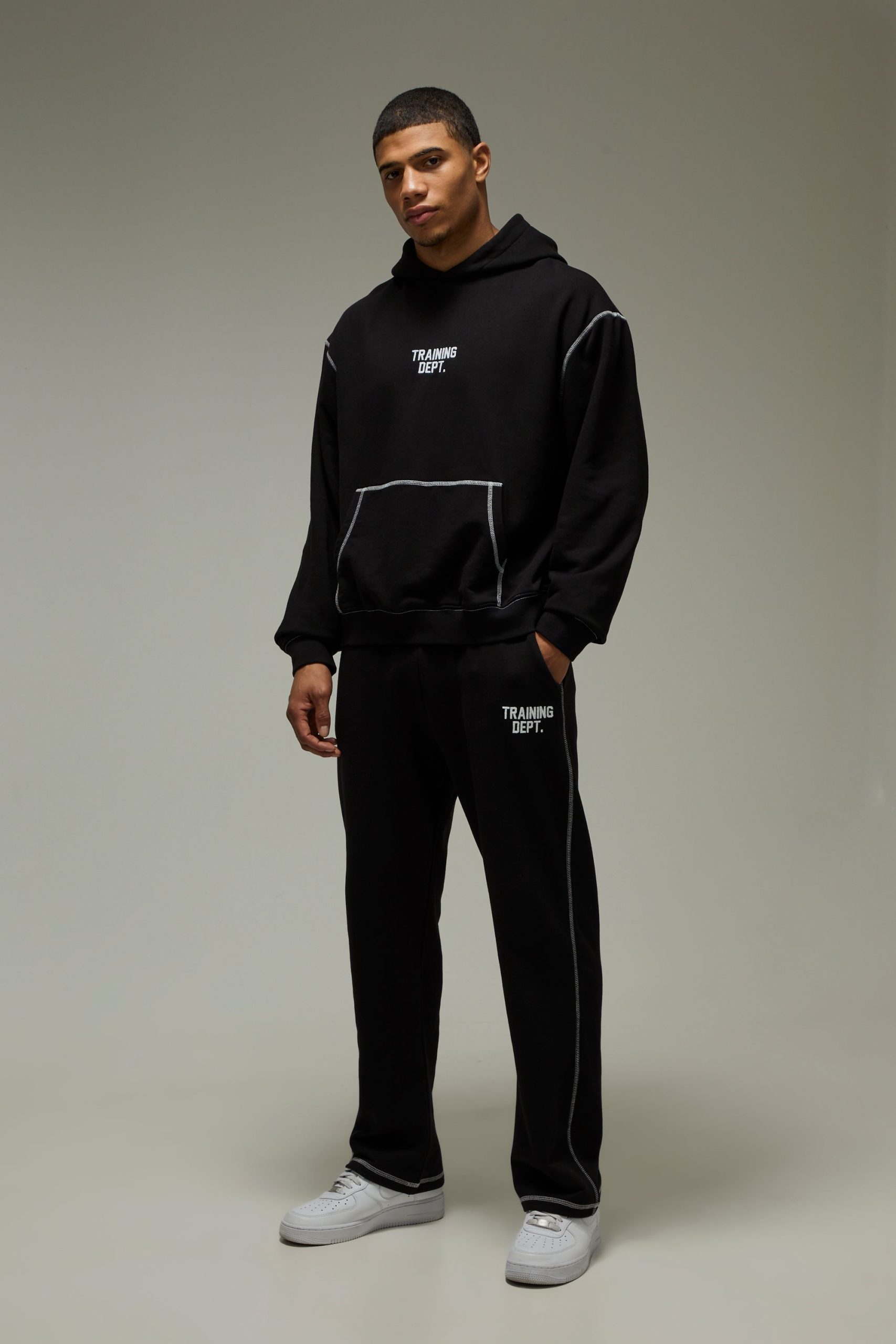 Training Dept Oversized Contrast Stitch Hoodie - Image 4