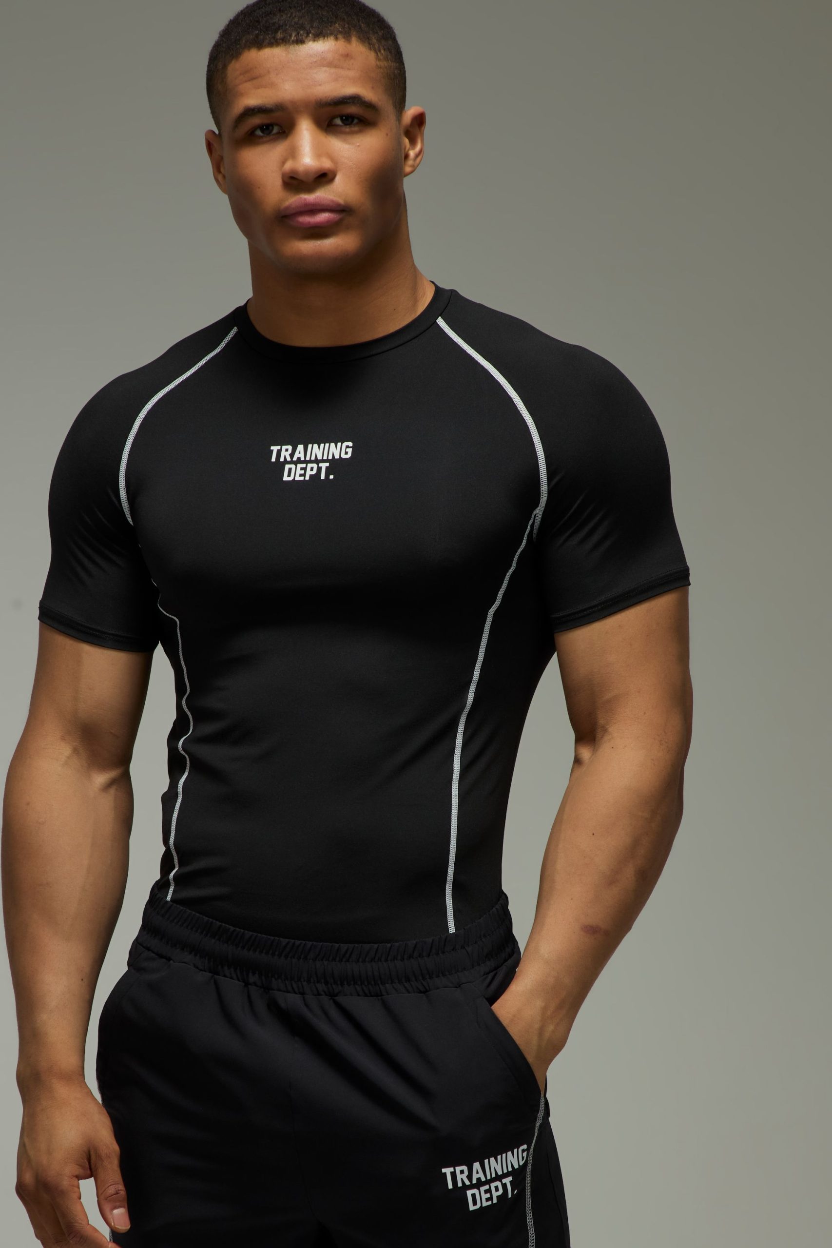 Training Dept Muscle Fit Contrast Stitch T-Shirt