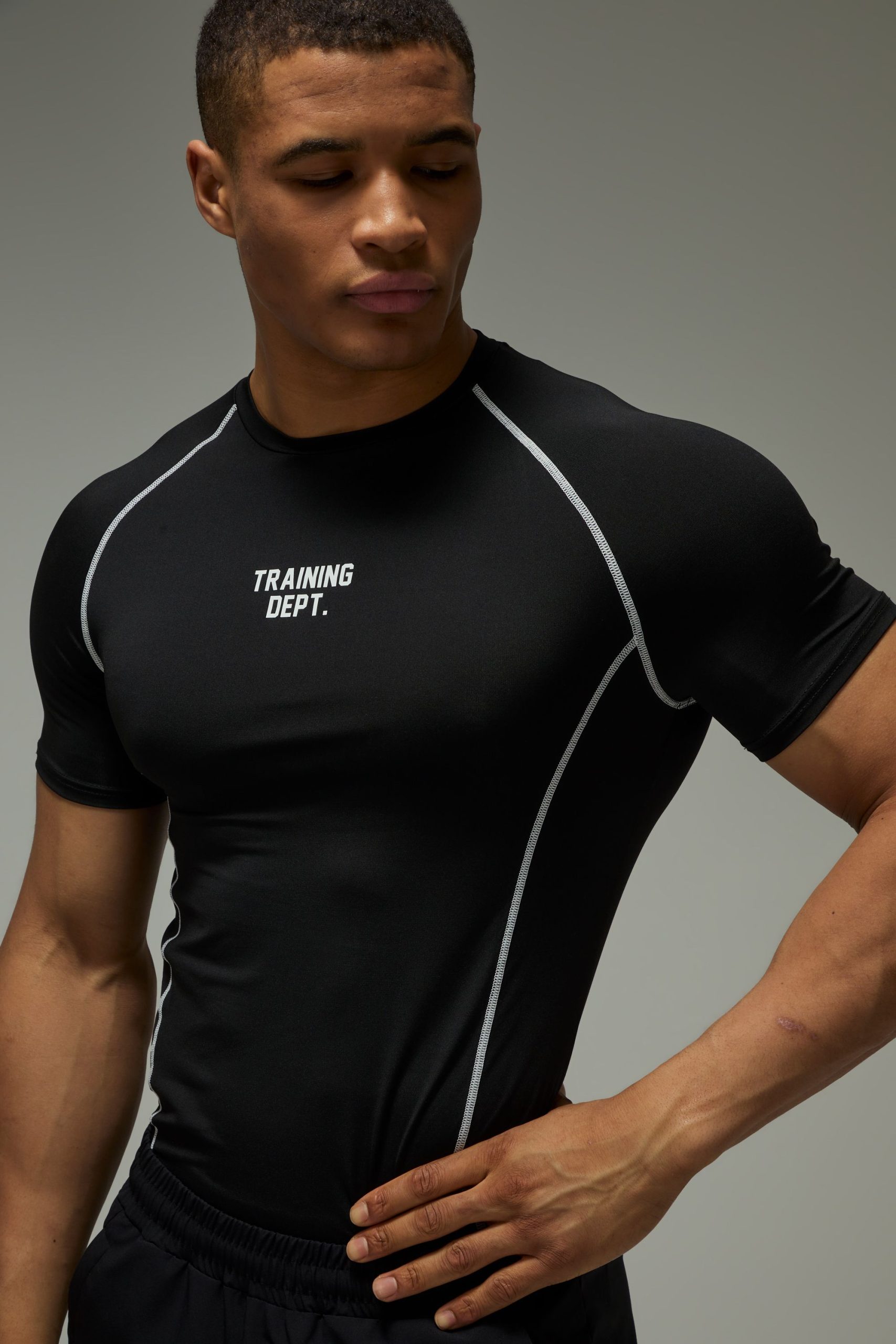 Training Dept Muscle Fit Contrast Stitch T-Shirt - Image 3