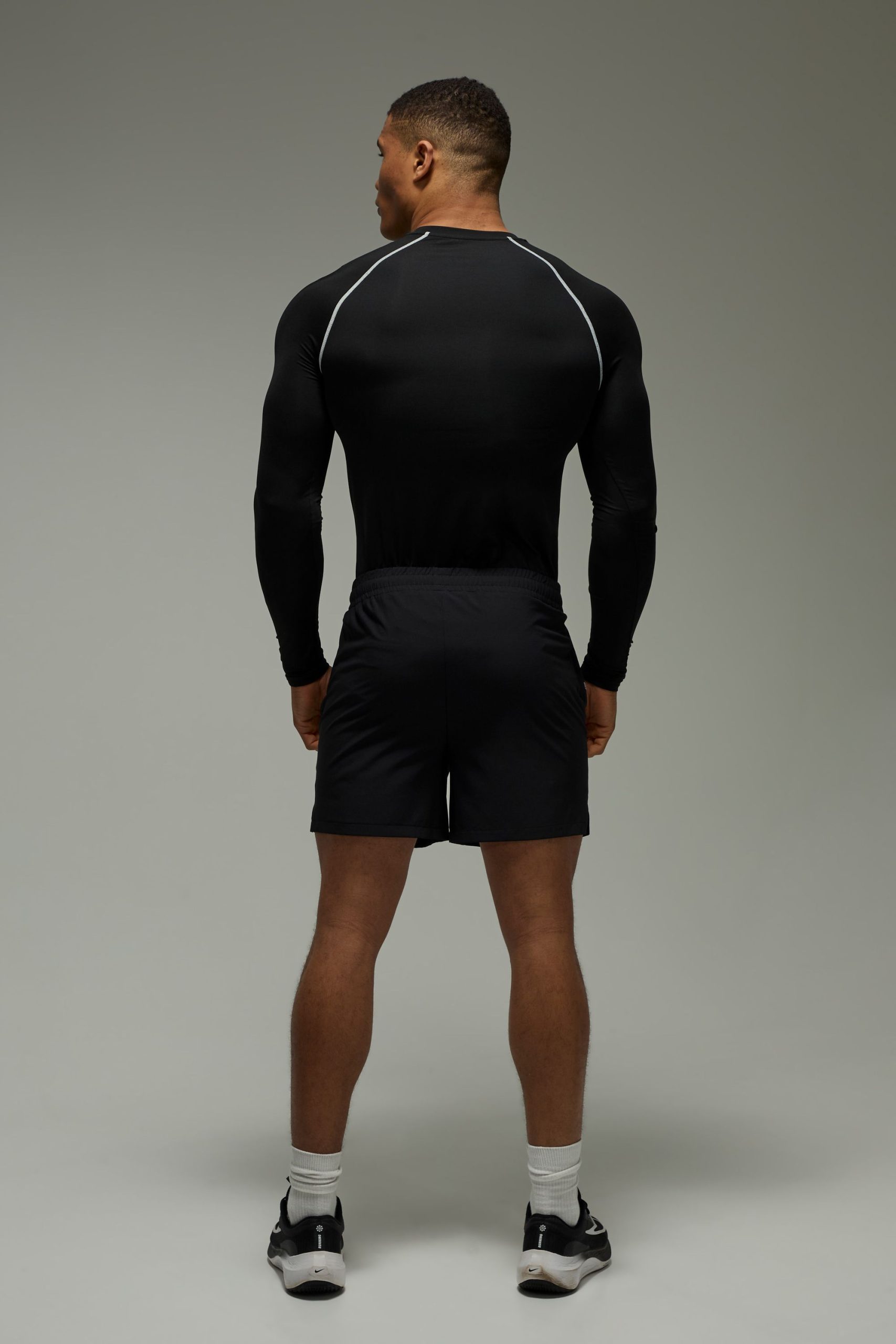 Training Dept Muscle Fit Contrast Stitch Long Sleeve T-Shirt - Image 2