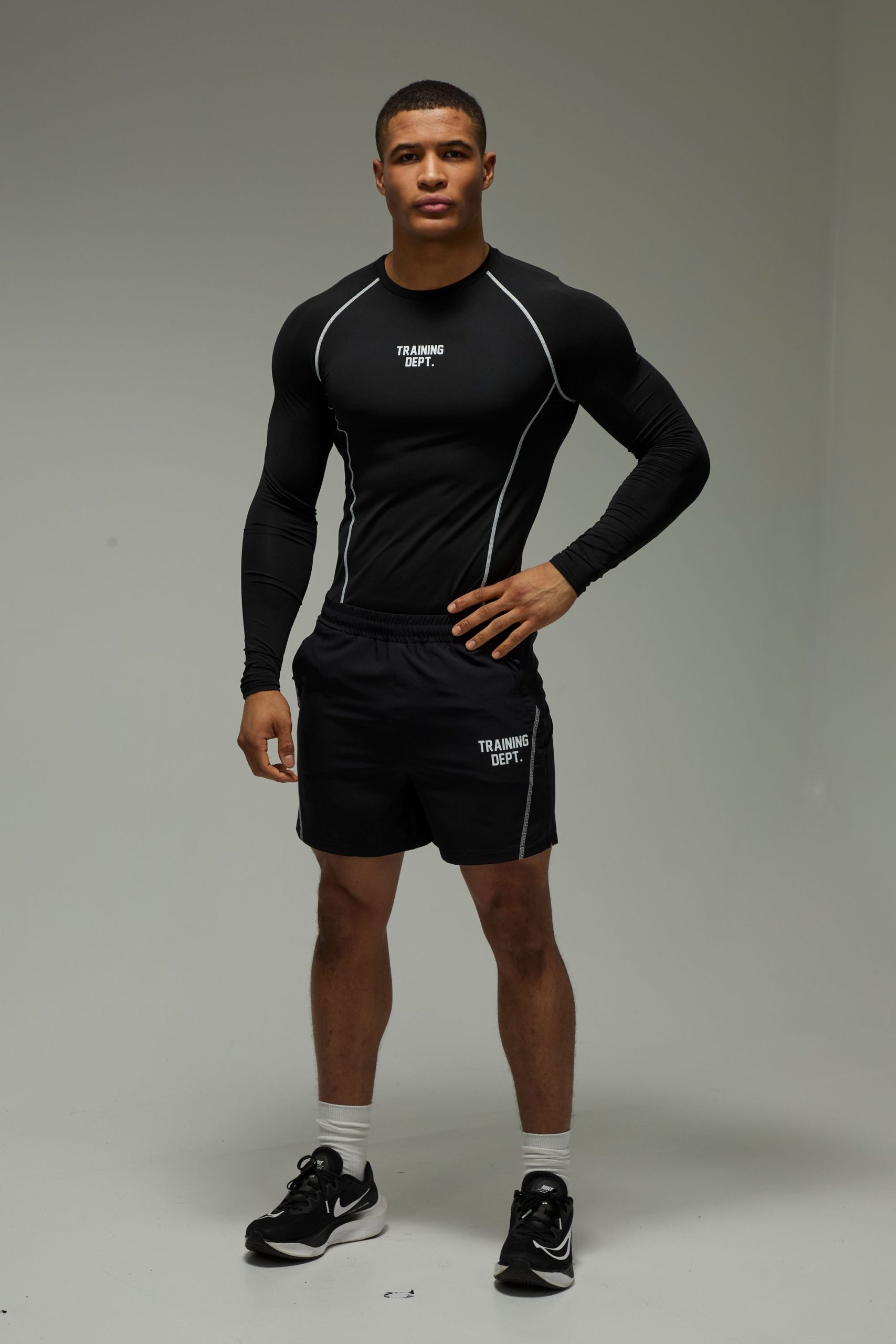 Training Dept Muscle Fit Contrast Stitch Long Sleeve T-Shirt - Image 4