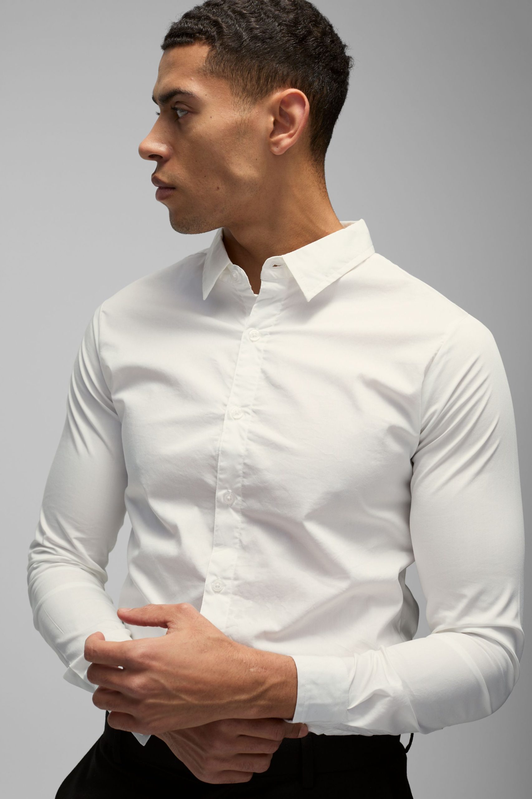 Stretch Fit Long Sleeve Shirt - Image 3