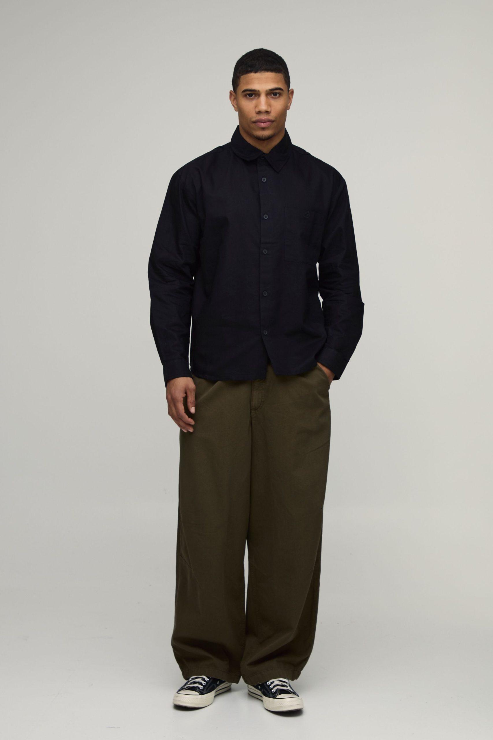 Oversized Fit Oxford Shirt - Image 4