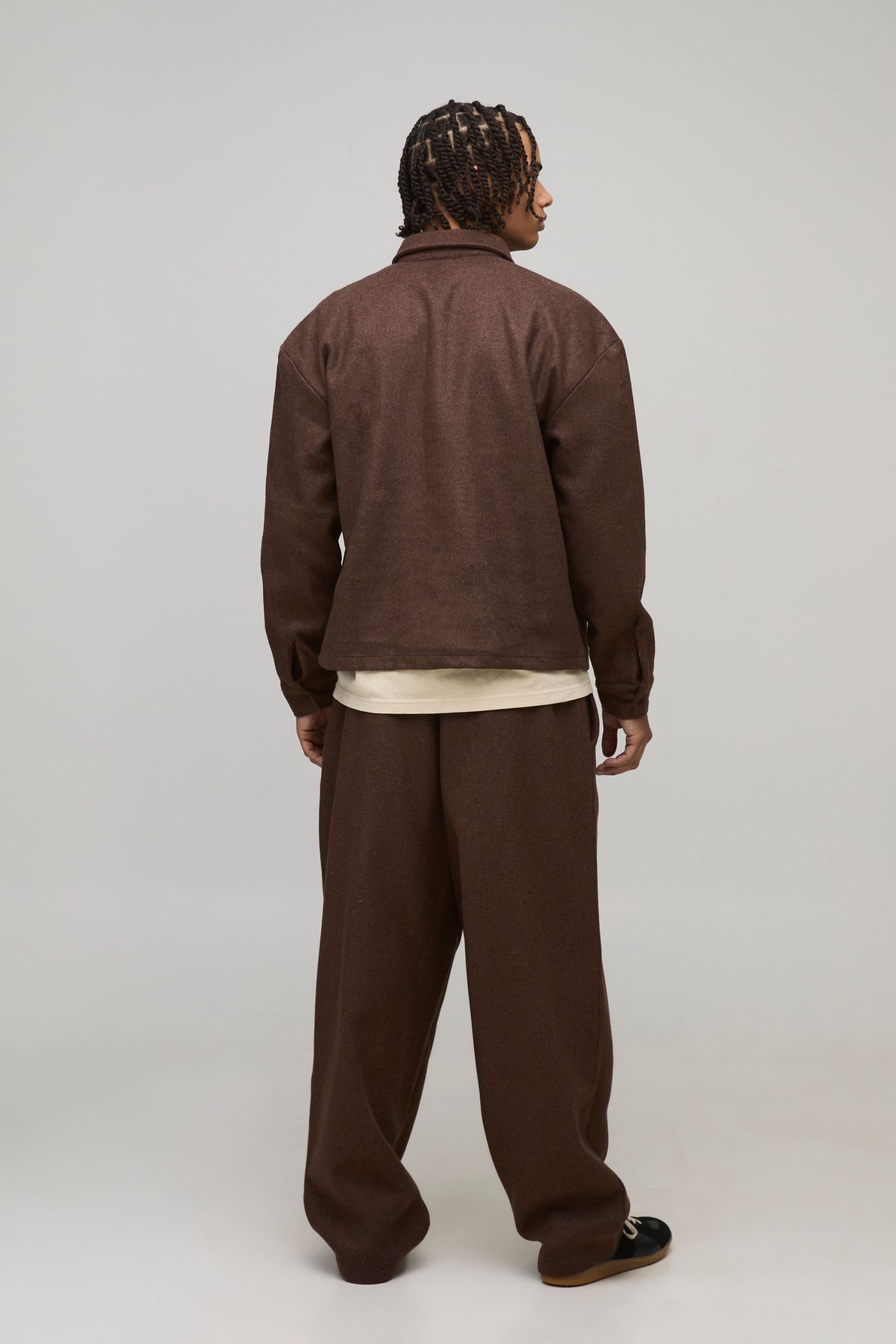 Regular Fit Melton Overshirt - Image 2