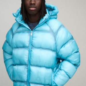 Oversized Ripstop Translucent Duvet Puffer Jacket